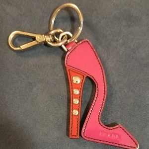 Prada key chain/ bag charm